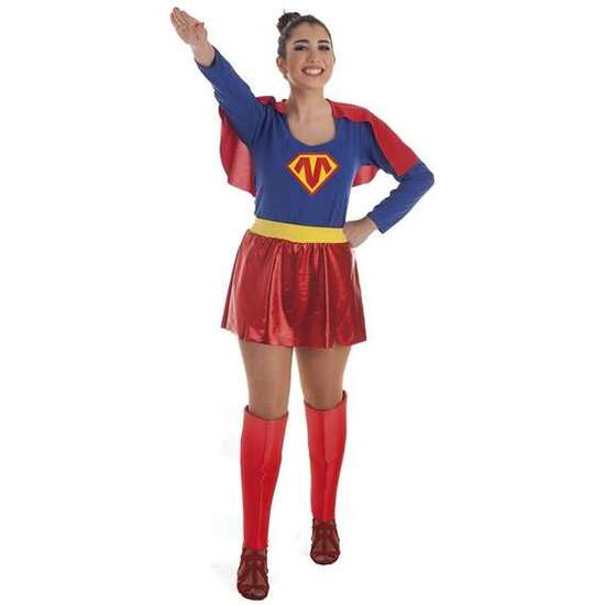 DISFRAZ ADULTO SUPER HEROÍNA TALLA M image 0