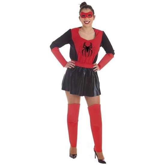 DISFRAZ ADULTO SUPER HEROINA ARAÑA TALLA M image 0