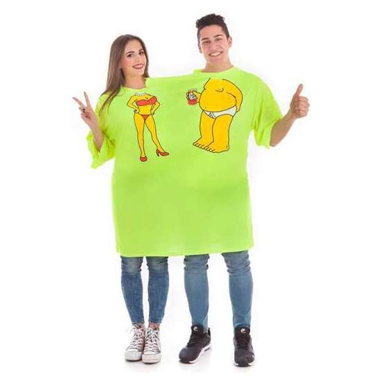DISFRAZ ADULTO CAMISETA DOBLE CERVEZA TALLA L image 1