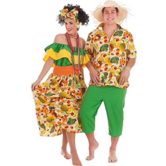 DISFRAZ ADULTO CUBANO FRUTAS T-L TALLA L image 0