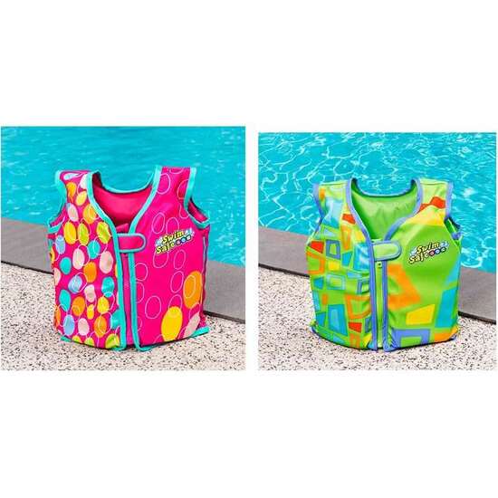 CHALECO NATACION AQUASTAR SWIM SAFE TALLA M/L MOD SDOS. 19 A 30 KG - MODELOS SURTIDOS image 0