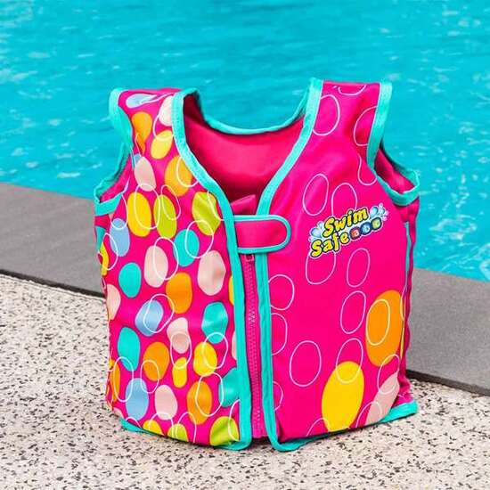 CHALECO NATACION AQUASTAR SWIM SAFE TALLA M/L MOD SDOS. 19 A 30 KG - MODELOS SURTIDOS image 1
