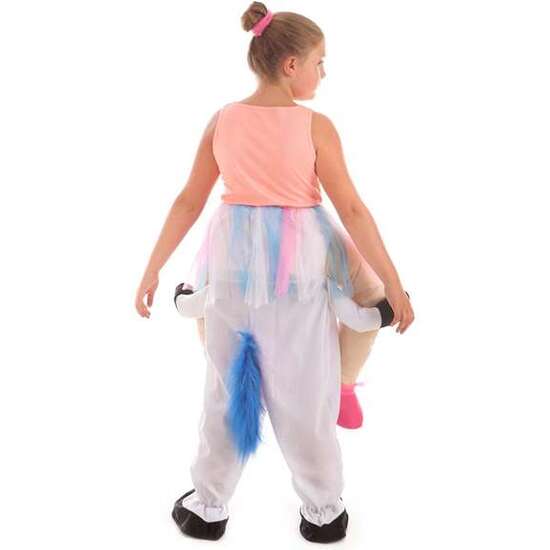 DISFRAZ INFANTIL UNICORNIO CON BAILARINA A HOMBROS T-M 7-9 AÑOS image 0