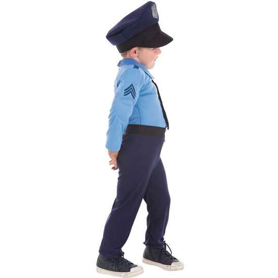 DISFRAZ INFANTIL POLICIA MÚSCULOS T-M 7-9 AÑOS image 1