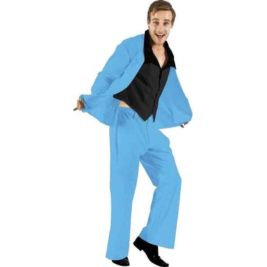 DISFRAZ ADULTO TRAJE CHAQUETA AZUL T-XL TALLA XL image 0
