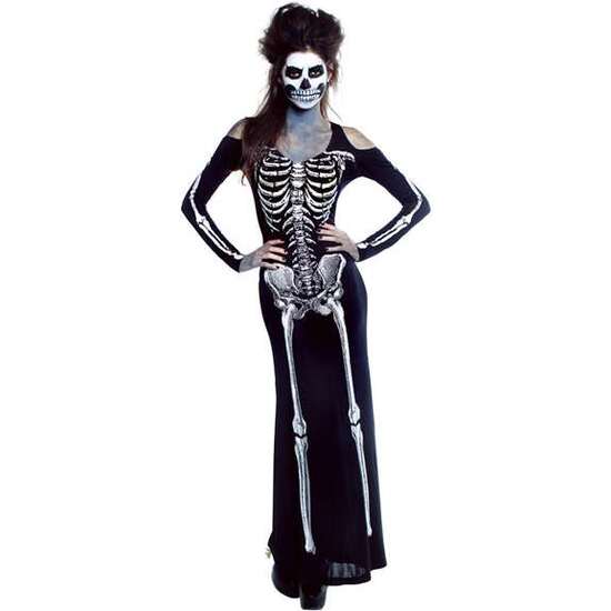 DISFRAZ ADULTO VESTIDO SKELET SEXY TALLA L image 0