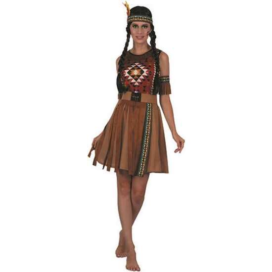 DISFRAZ ADULTO INDIA COMANCHE TALLA M image 0