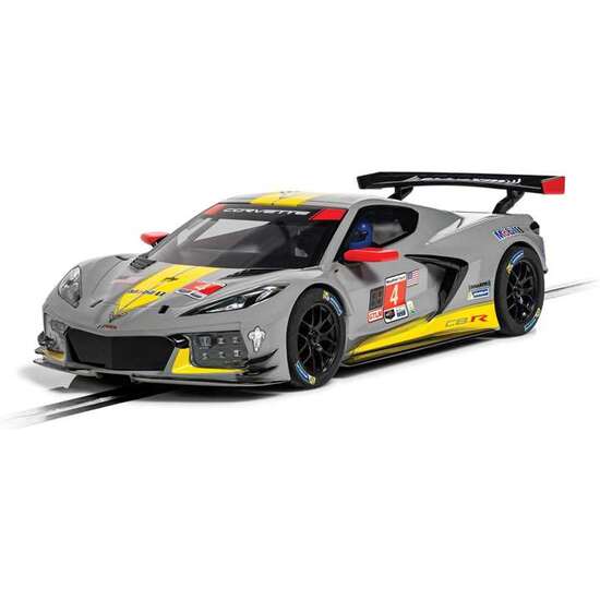 COCHE SCALEXTRIC CHEVROLET CORVETTE C8R FASSLER CON LUZ EN LOS FAROS. 18X11X11CM image 0