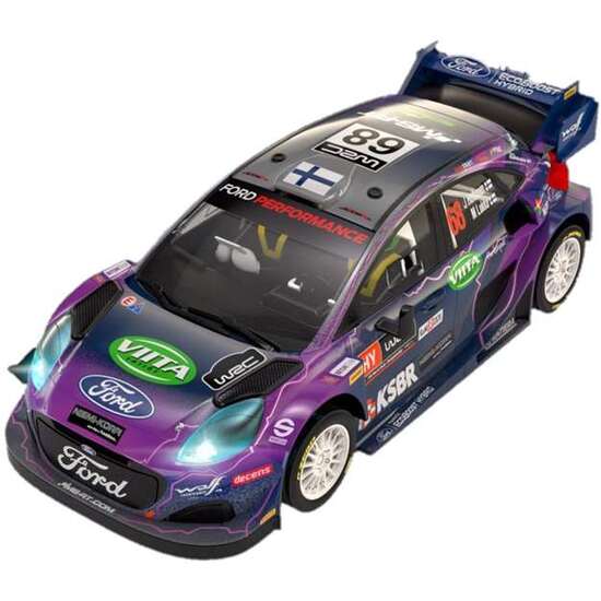 COCHE SCALEXTRIC FORD PUMA RALLY1 WRC FINLAND (4WD) CON LUZ EN LOS FAROS 18X11X11CM image 0