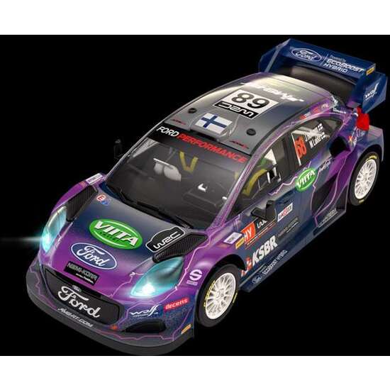 COCHE SCALEXTRIC FORD PUMA RALLY1 WRC FINLAND (4WD) CON LUZ EN LOS FAROS 18X11X11CM image 1