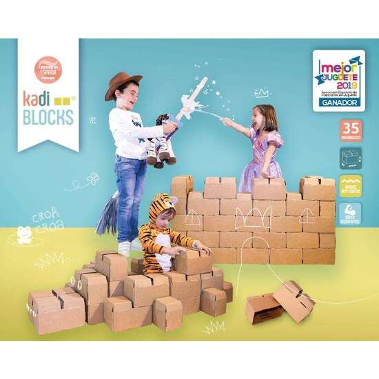 JUEGO CONSTRUCCION KIT 35 KADIBLOCKS MEGA. CARTÓN RECIBLABLE 55X58X6 CM image 4