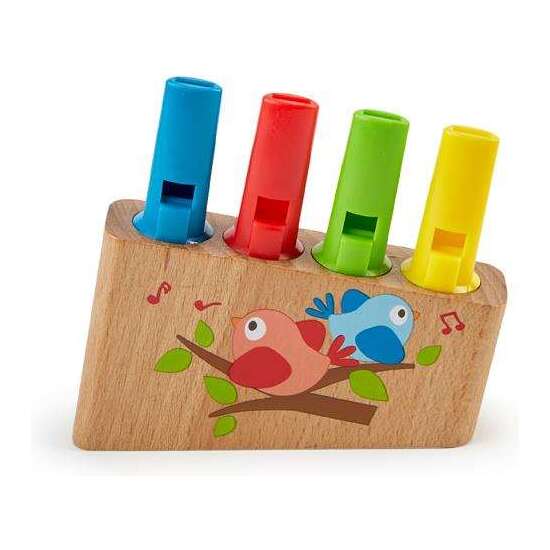 FLAUTA DE 4 TUBOS INSTRUMENTO DE VIENTO PARA LOS MAS PEQUES 10X2,5X10CM image 1