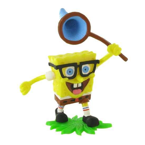 FIGURA BOB ESPONJA CAZAMARIPOSAS image 0