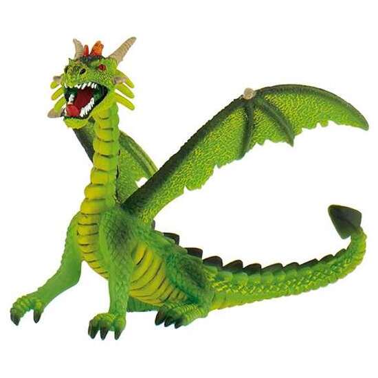 FIGURA DRAGON SENTADO VERDE 11 CM image 1