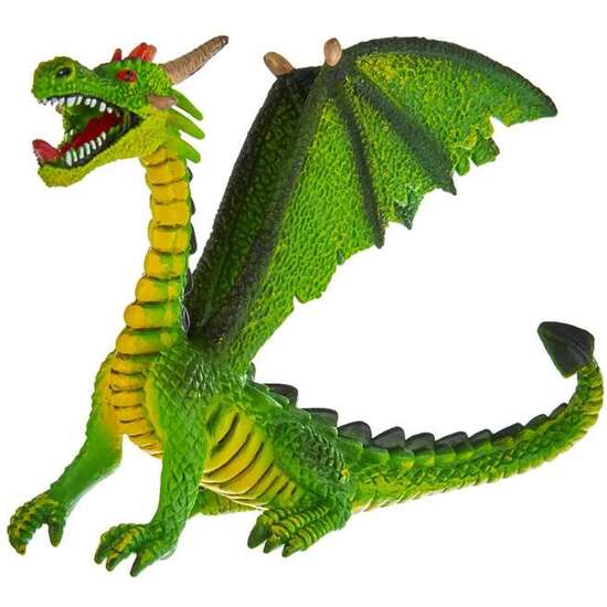 FIGURA DRAGON SENTADO VERDE 11 CM image 2