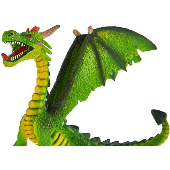 FIGURA DRAGON SENTADO VERDE 11 CM image 5