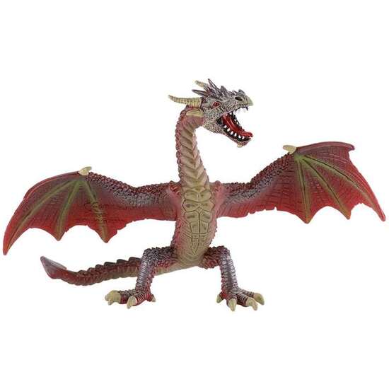 FIGURA DRAGON ALAS ABIERTAS ROJO 14 CM image 4