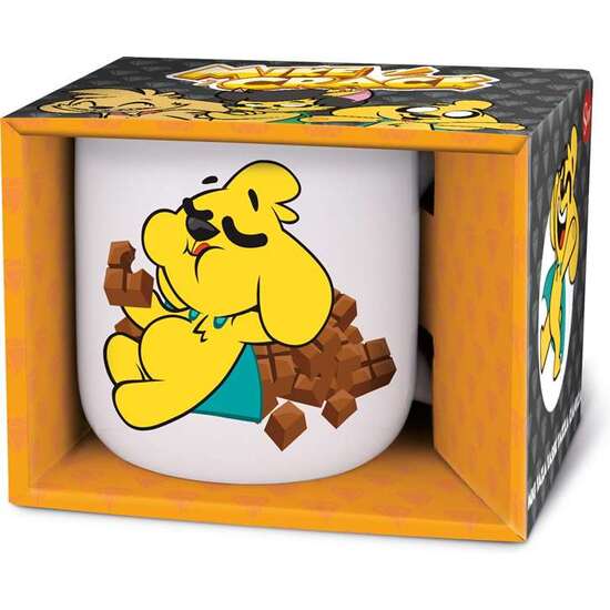 TAZA CERAMICA DESAYUNO MIKECRACK EN CAJA REGALO 400 ML. image 0