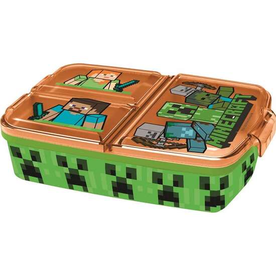 SANDWICHERA MINECRAFT CON MULTIPLES COMPARTIMENTOS 18X15.50X7.50 CM image 4