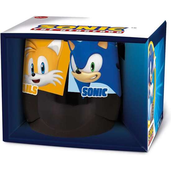 TAZA DE CERAMICA SONIC EN CAJA REGALO 400 ML. image 0