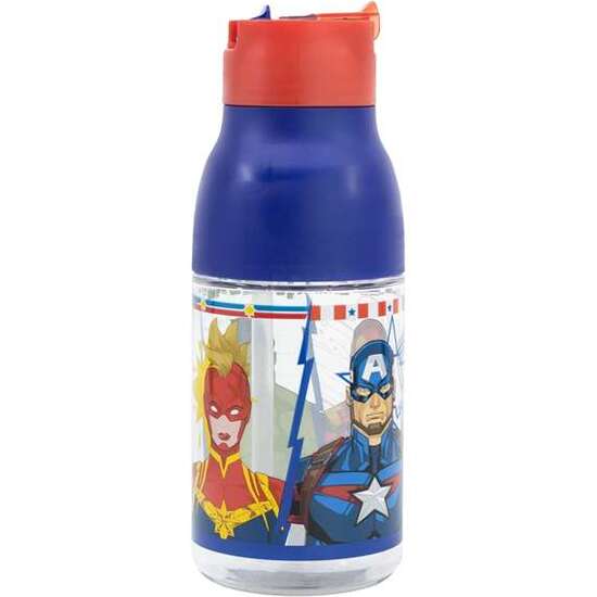 BOTELLA ECOZEN PREMIUM DESMONTABLE Y CON BOCA ANCHA AVENGERS INVINCIBLE FORCE 420 ML. image 1