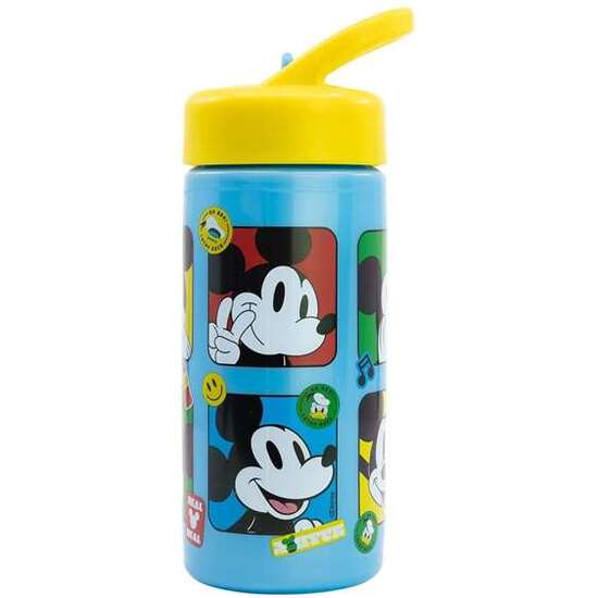 BOTELLA DE PLÁSTICO CON ASA PARA LLEVAR MICKEY MOUSE FUN-TASTIC 410 ML. image 0