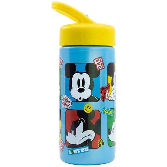 BOTELLA DE PLÁSTICO CON ASA PARA LLEVAR MICKEY MOUSE FUN-TASTIC 410 ML. image 1