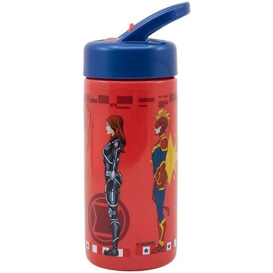 BOTELLA DE PLÁSTICO CON ASA PARA LLEVAR AVENGERS INVINCIBLE FORCE 410 ML. image 0