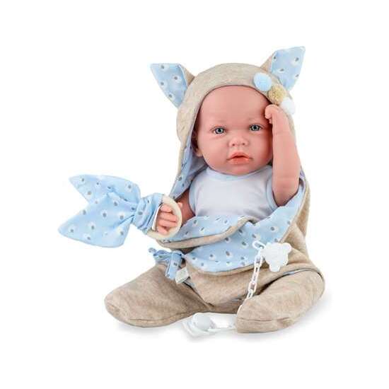 MUÑECO LUKA BABY SOFT EN ESTUCHE. CUERPO Y EXTREMIDADES DE VINILO.INCLUYE CHUPETE.45 CM image 0