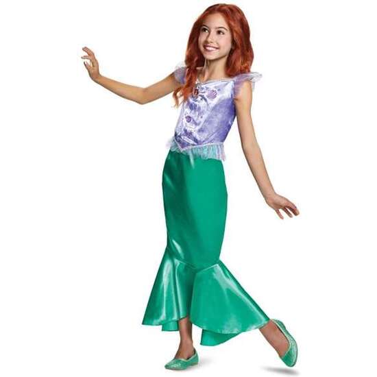 DISFRAZ DISNEY PRINCESS ARIEL CLASSIC TALLA. 5-6 AÑOS image 0