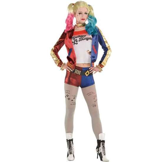 DISFRAZ ADULTO W.B. HARLEY QUINN ESCUADRON SUICIDA TALLA XL 42/44 image 0