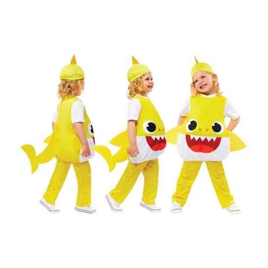 DISFRAZ INFANTIL BABY SHARK AMARILLO TALLA 3-4 AÑOS image 0