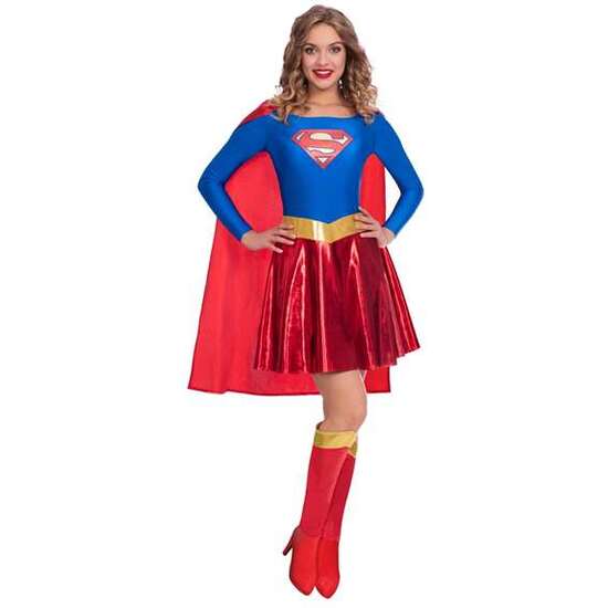 DISFRAZ ADULTO W.B. SUPERGIRL TALLA XL 42/44 image 0