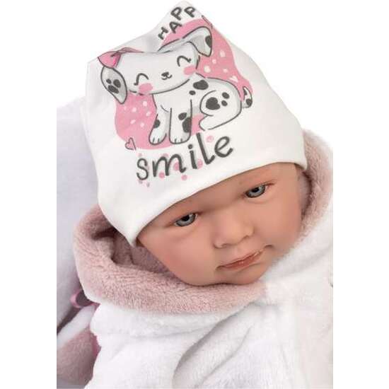 MUÑECA LALA LLORONA CON SAQUITO ROSA.42 CM image 4