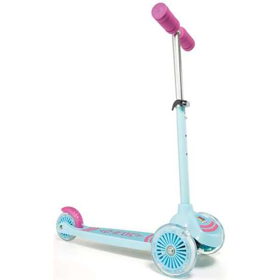 PATINETE MAXI SCOOTER ROSA 3 RUEDAS CON LUCES 56 CM image 0