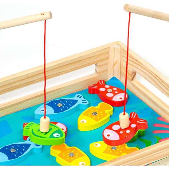 JUEGO DE PESCA DE MADERA. 22X22X8.50CM image 5