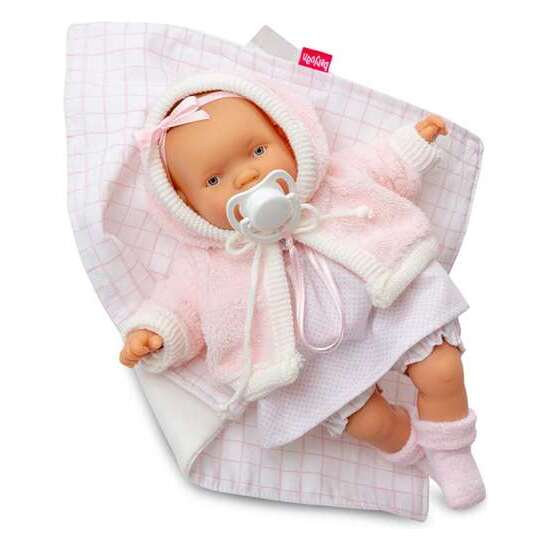 MUÑECA TROUSSEAU LLORONA INCLUYE VESTIDO, CHAQUETA Y CHUPETE 28CM image 0