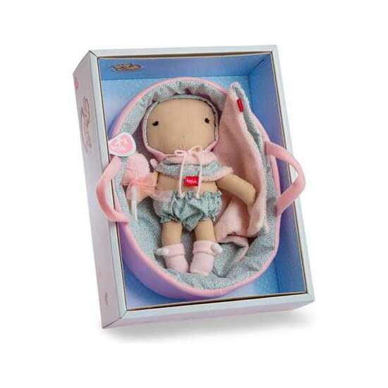 MUÑECA DE TRAPO PRIMERA INFANCIA CON CAPAZO 28CM image 1