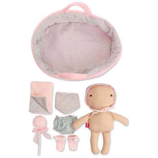 MUÑECA DE TRAPO PRIMERA INFANCIA CON CAPAZO 28CM image 2