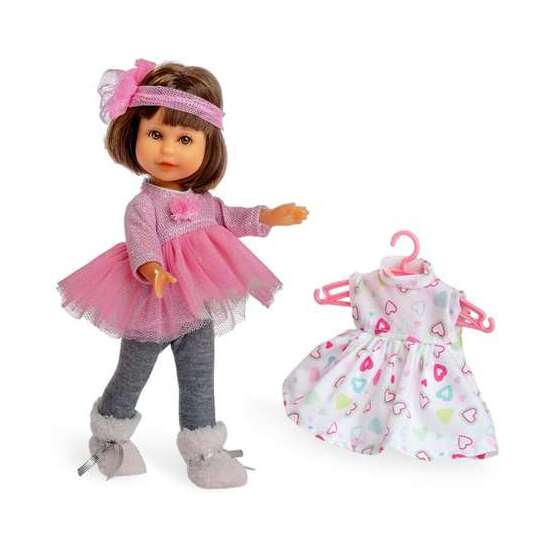 MUÑECA IRENE MORENA ARMARIO + VESTIDO REF: 1015-20 22CM image 0