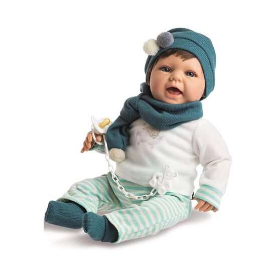 BABY SWEET NIÑO CHANDAL RAYAS VERDES Y JERSEY BLANCO REF: 1223-22 image 0