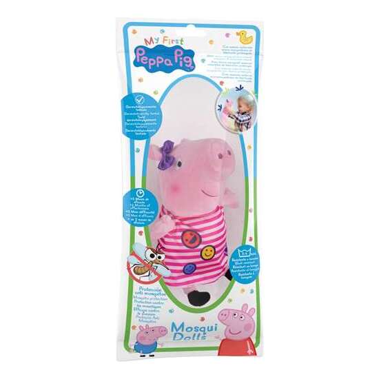 PELUCHE MOSQUIDOLLS PEPPA PIG 20CM (CON PROTECCIÓN ANTIMOSQUITOS) - MODELOS SURTIDOS image 1