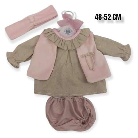 CAMISA PLUMETI ROSA CON CHALECO REF: 5054-22 image 0