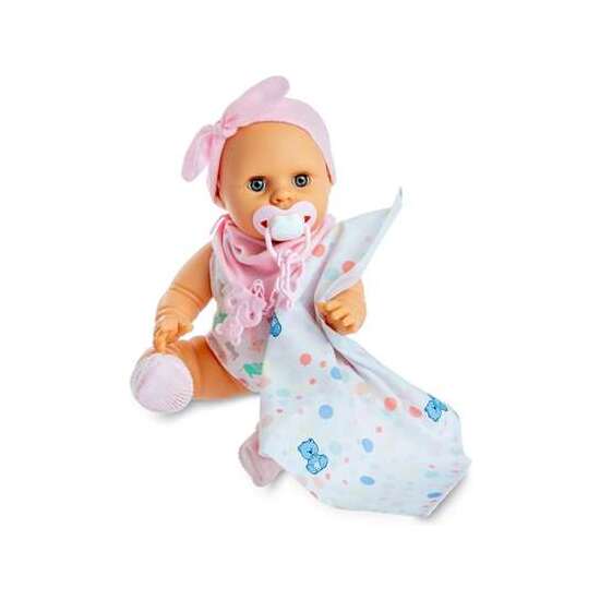 MUÑECO BABY SUSU INTERACTIVO NIÑA CON BODY DE PUNTOS ANIMALES Y ACCESORIOS 38CM image 0