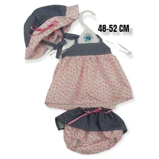 VESTIDO CON POLOLO CORAZONES MAS GORRO REF: 5062-22 image 0