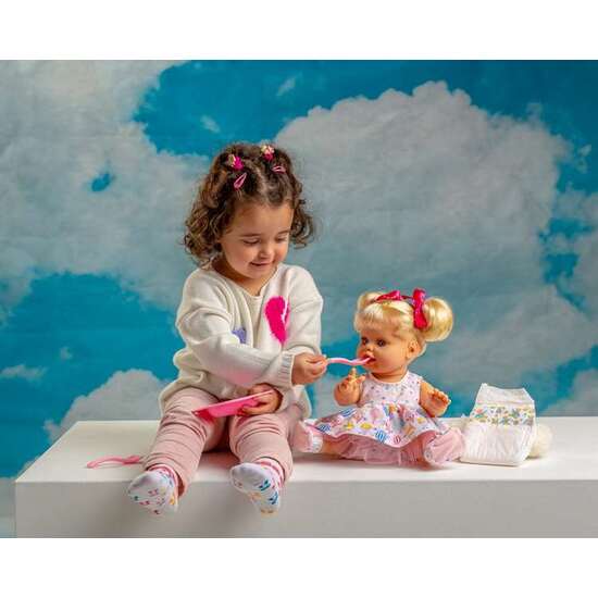 MUÑECA BABY SUSU INTERACTIVO SISTER CON ACCESORIOS 38CM image 1