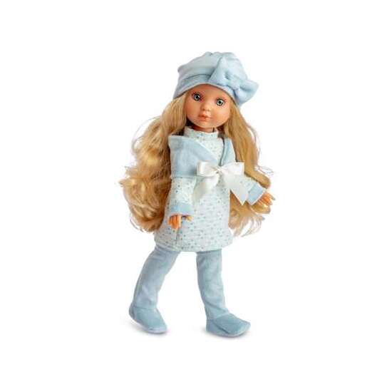 MUÑECA EVA INVIERNO AZUL CON CUERPO DE VINILO ARTICULADO 35 CM image 0