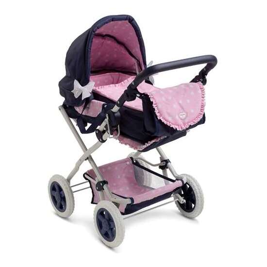 COCHE MUÑECA CORAZONES 3X1 PLEGABLE 37X65X44CM image 0