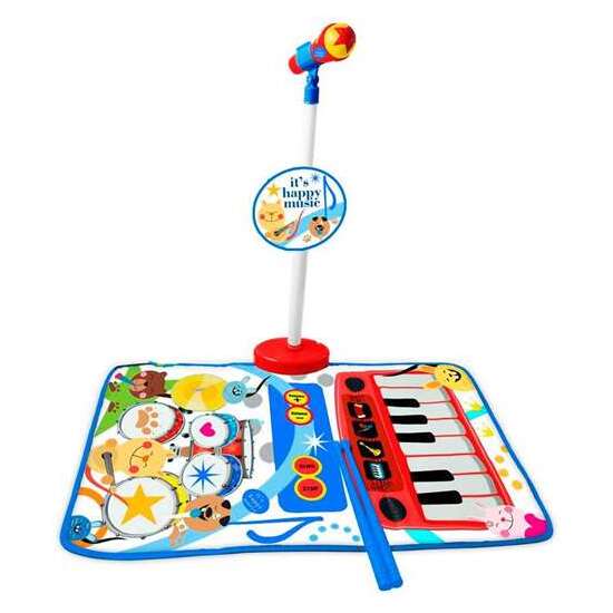 ALFOMBRA BATERIA Y PIANO CON MICRO Y SPORTE MICRO HAPPY MUSIC image 0