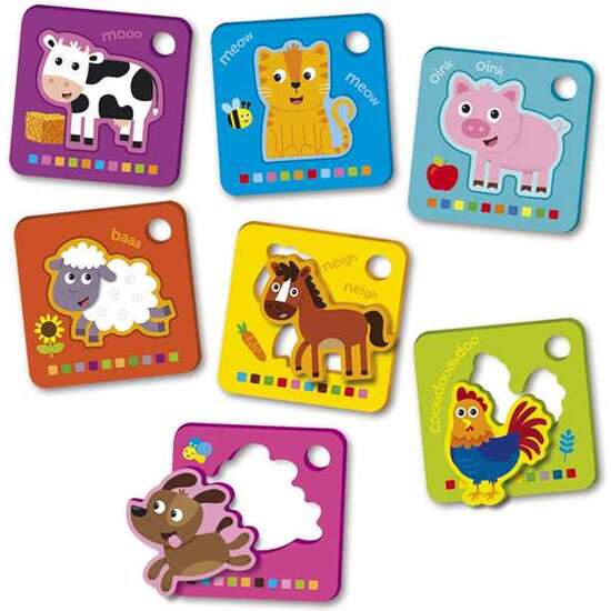 PUZZLE EVA TARJETAS GRANJA CON SONIDOS Y VOCES REALES DE ANIMALES image 1